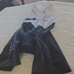 Women's Black and White Athletic Shorts